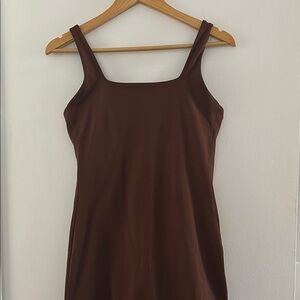 Brown Sleeveless Dress
